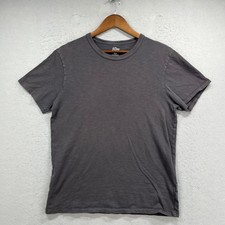 J Crew T Shirt Mens M Gray Garment Dyed Slub Cotton Short Sleeve Casual Basic picture