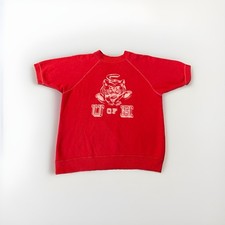 Authentic Super Rare 1960s O of H Cougars Mascot Sweatshirt With Flatlock Seams picture