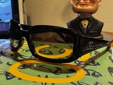 VINTAGE Y2K CHANEL 5064-B Sunglasses Black Brown Gradient RHINESTONE ITALY picture