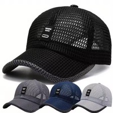 Men's Breathable Mesh Baseball Cap Summer Outdoor Hat Trucker Cap Gym Fun Gift** picture