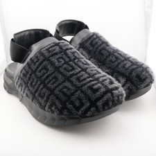 * Givenchy Marshmallow Logo-Print Lamb Shearling Leather Mule Women 11 picture