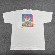 Vintage 1991 Joe Camel Club Camel T Shirt XL White Pocket Single Stitch 90 Promo picture