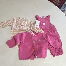 Gymboree Sweet Tooth Line 2008 3 Pc Vntg Set Overalls Bodysuit Sweater picture