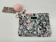 Tokidoki 2017 Clutch Pouch AllOver SUPER TOKI Print Pastel Wristlet NWT BE QUICK picture