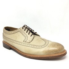 Florsheim Limited Longwing Oxfords Derbys Dress Shoes Mens Size 13 Beige Leather picture