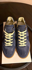 Maison Margiela GATs Men’s US 10 Blue Leather Sneakers Gum Rubber Sole picture