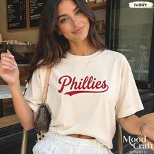 Philadelphia Baseball Shirt, Comfort Colors, Vintage Philly Script Shirt picture
