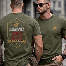USMC 251st Birthday Shirt, United States Marine Corps 1775–2026 Tee picture