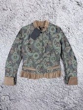 NWT Vintage Plein Sud Quilted Paisley Velvet Jacket Y2K S picture