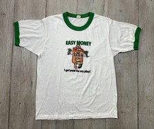Vintage Sands Casino Las Vegas Easy Money Ringer T-Shirt Size Medium picture