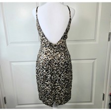 Vintage 1960s Leopard Print Sequined Dress Glam Bombshell Party Style Size 10 picture