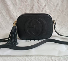 GUCCI Soho Disco Shoulder Bag Leather Black with Box Authentic picture