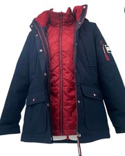 Tommy Hilfiger Women's 3-in-1 Jacket Navy Red M NWOT picture