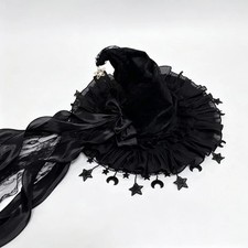 Halloween Witch Hat for Women Masquerade Carnivals Hat Gothic Hat for Girl Party picture