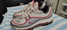 %Nike Air Max 98 Particle Grey Red Men's Sneaker US 5.5 / A 36 picture