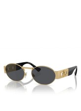 Versace VE2264 Oval Metal Sunglasses Medusa Logo Retro Luxury Eyewear picture