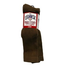USOA 3 Pair Pack Anti-Microbial Boot Socks Green Small 9-11 Made in USA Silver picture