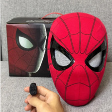 Ultimat Spider-Man Mask Moving Arachno Eyes Cosplay Prop Remote Control Ring picture