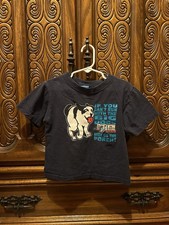 Vintage Little Big Dog Graphic T Shirt Toddler 2/3 Slogan Tee picture