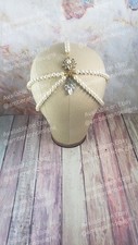 Handmade 1920s Flapper Headdress Wedding Pearl Headpiece Bridal Great Gatsby picture