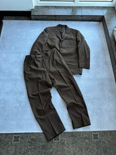 Vintage Diolen Antique Wool Edwardian Suit Sz L  picture