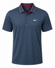 NIKE RF Roger Federer Polo Shirt 2011 US OPEN Night Session M NWT picture