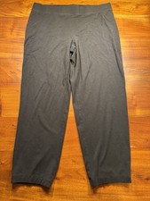 Pure jill J.Jill Minimalist Black Pima Modal Crop Knit Everyday Travel Pants L picture