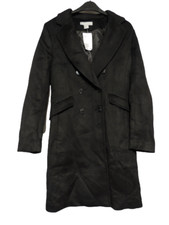 H&M Wool-blend coat Black Size EUR 34 UK 8 rrp £89 DH102 ii 15 picture