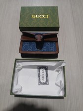 Gucci Women’s Blue/Brown GG Pattern Wallet with Logo Accents picture