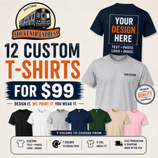 Custom Gildan T-Shirt Personalized Text Logo 1-12 Pack wholesale price Men’s Tee picture