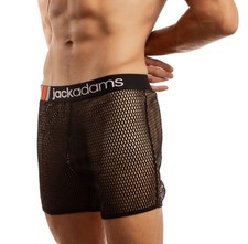 Jack Adams Men's Mesh Shorts - Black Size (L) 33-35 Inch Waist picture