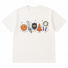 PE Teacher Doodle Shirt Physical Education Teacher Graphic Tee picture