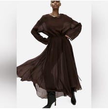 H&M Edition Oversized Look Dress Dark Brown Size XL picture