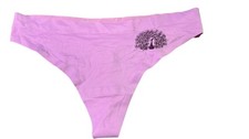 NWOT Victoria’s  Secret Purple Thong Panties Size M picture
