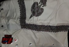 Antique Kashmiri Hand Embroidered Shawl 60X60 picture