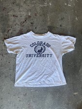 1970's Colorado University Champion T Shirt Size L Boxy Fit picture