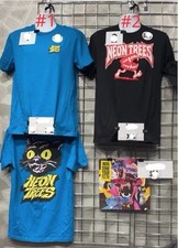 Neon Trees T Shirt Sink Your Teeth Tour Black Cat Walking Teeth 2026 reprint picture