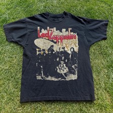 Vintage Led Zeppelin Album II Black Unisex T-Shirt, Classic Rock Band Tee S-5XL picture