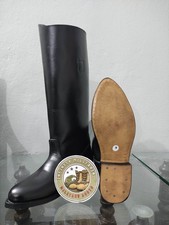 Handmade German Officer  Boots With Leather Sole. Horse Riding Boots Custom Made picture