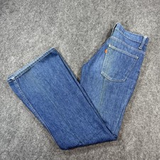 Vintage 70s Levi’s 663 Orange Tab Bell Bottoms Size 30x32. Made in the USA. picture