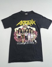 Vintage Touch Of Gold Shirt Mens Medium Black Anthrax Euphoria 1988 Tee VTG USA picture