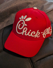 Chick-fil-A Embroidered Hat Cap SnapBack 3D Embroidery Authentic Original NEW picture