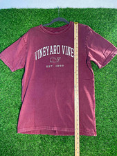 Vineyard Vines mens graphic T-shirt, size S, burgundy, whale logo, Est 1998 picture