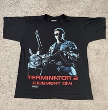 Vintage 1991 Terminator 2 Judgement Day T-Shirt Large picture