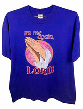 Vintage Y2K Jerzees Heavyweight Blend T-Shirt Purple 