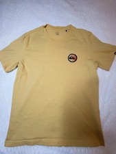 Quiksilver Men’s Yellow Graphic Logo T-Shirt Size Large 100% Cotton picture