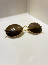 Vintage Cartier Saturne Oval Round Gold Sunglasses Frames Authentic picture