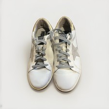 Golden Goose Super-Star White & Metallic Gold Sneakers picture