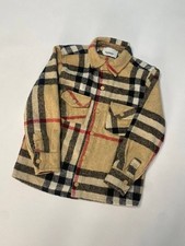 Burberry Toddler Beige Nova Check Flannel Overshirt Button Up Shirt Size 5 Y picture