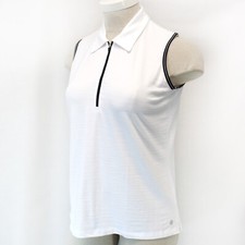 T by TALBOTS Plus Polo White Sleeveless Tank Tee Top 2X picture